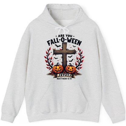 Are You Fall-O-Ween Jesus? christian Halloween Hoodie Ash product mockup