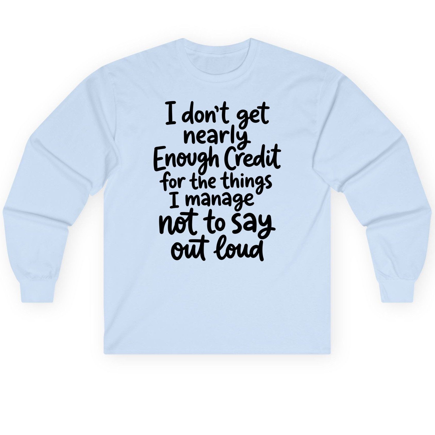 Abstract Scattered Seeds Pattern abstract pattern Long Sleeve Tee Light Blue product mockup