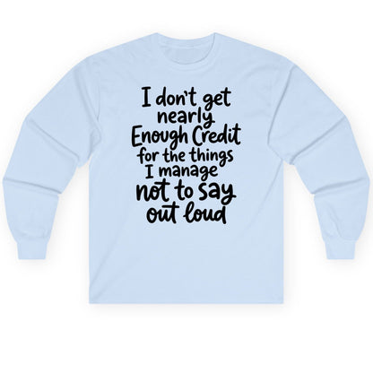 Abstract Scattered Seeds Pattern abstract pattern Long Sleeve Tee Light Blue product mockup