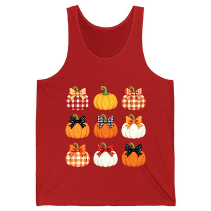 Decorative Fall Pumpkins fall pumpkins Tank Top Red product mockup