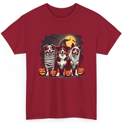 Australian Shepherd Halloween Dogs australian shepherd dogs T-Shirt Cardinal Red product mockup