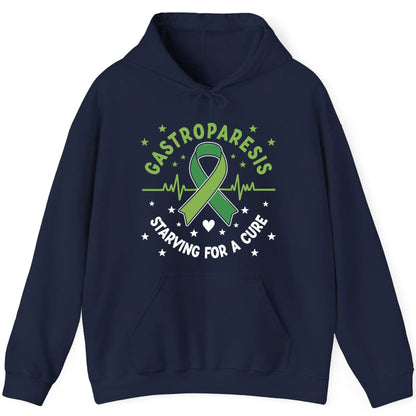 Gastroparesis Starving for a Cure gastroparesis awareness Hoodie Navy product mockup