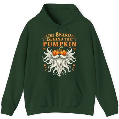 The Beard Behind the Pumpkin bearded dad Hoodie Forest Green product mockup