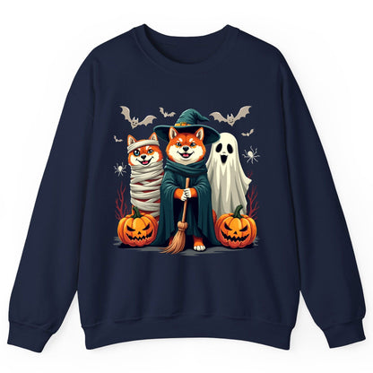 Shiba Inu Halloween Costumes shiba inu Sweatshirt Navy product mockup