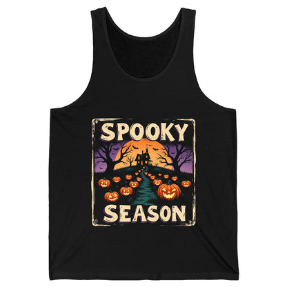Spooky Season Halloween Tank Top Black product mockup