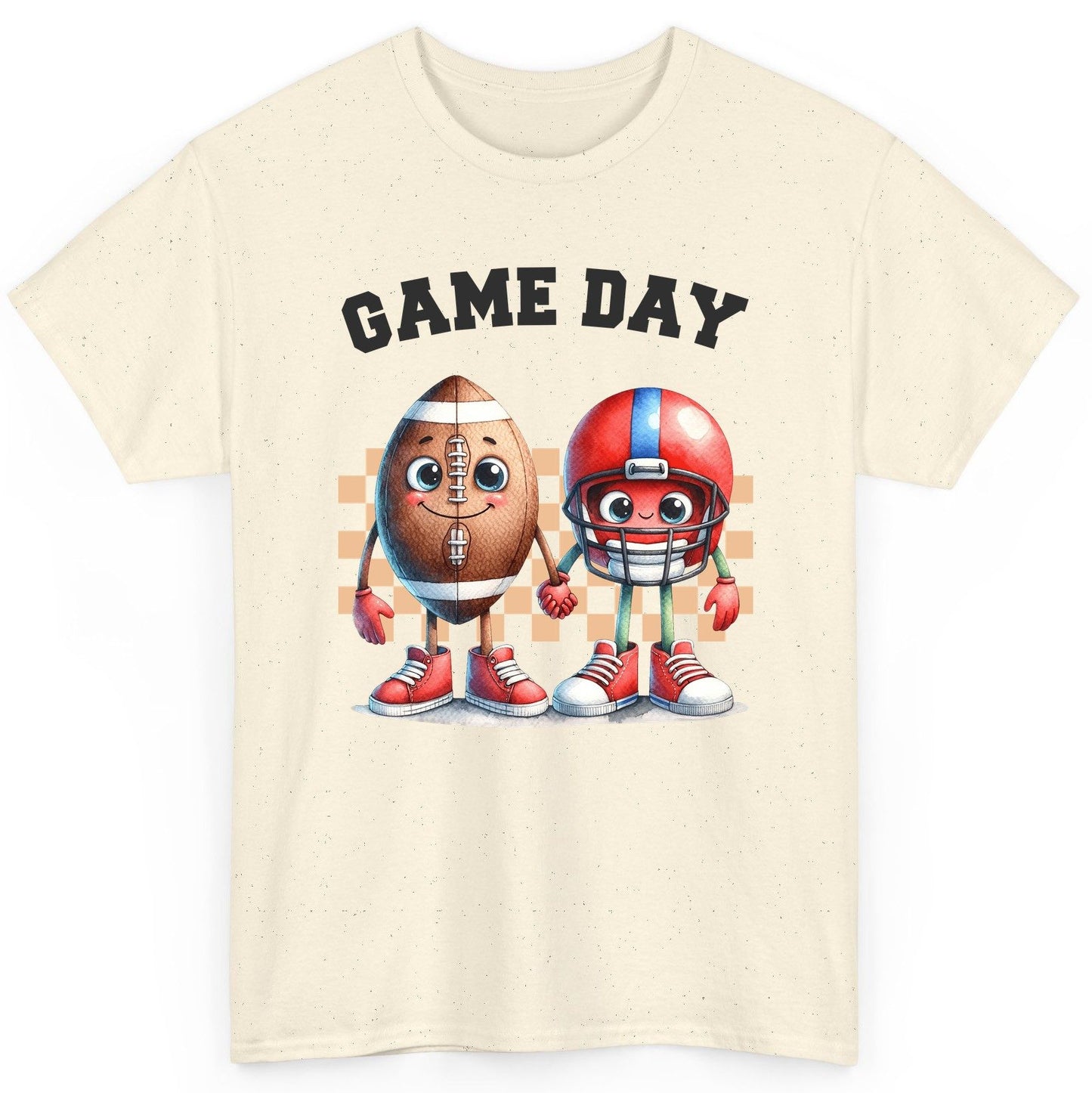 Game Day american football T-Shirt Natural product mockup
