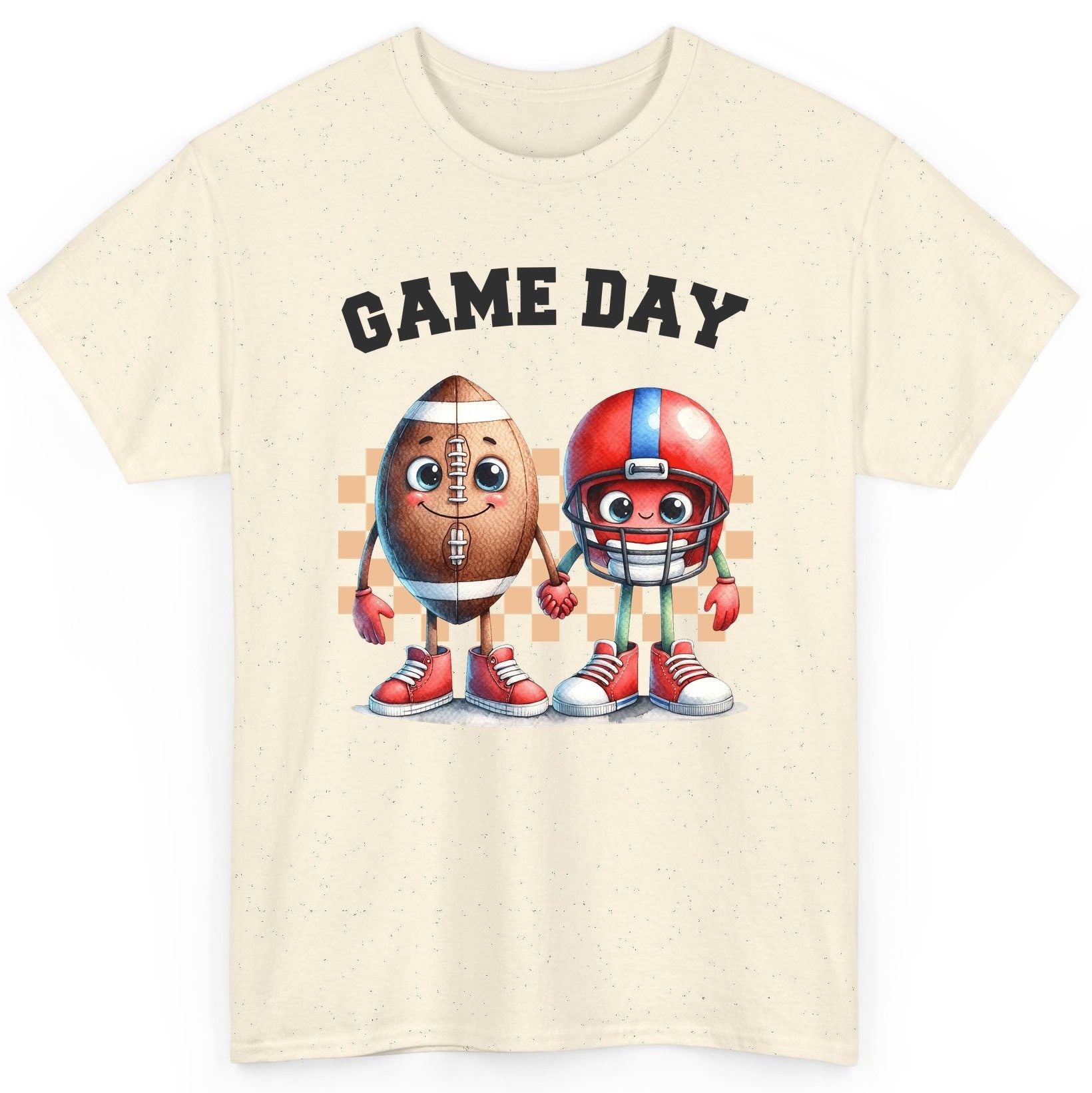 Game Day american football T-Shirt Natural product mockup