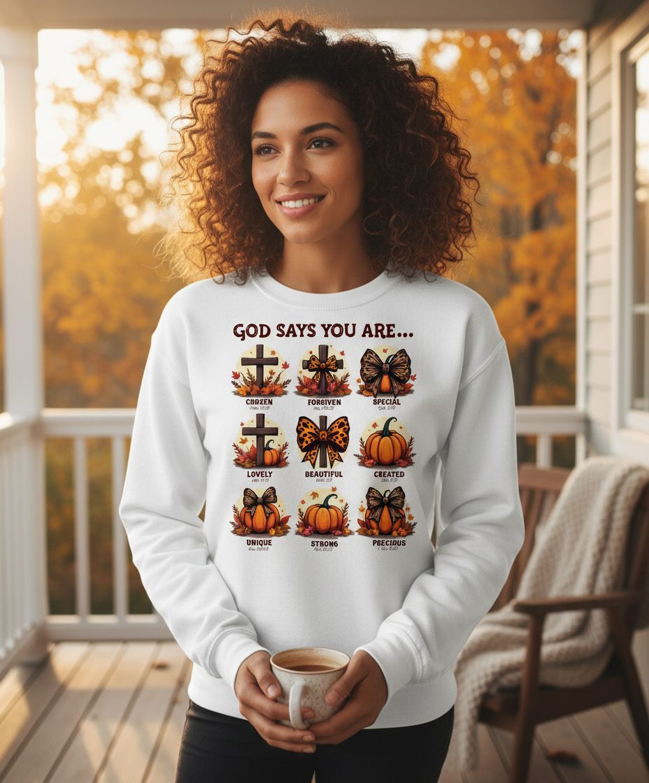 God Says You Are Chosen John 15 16, Forgiven Psa 103 12, Special Eph 2 10, Lovely Dan 12 3, Beautiful Eccl 3 11, Created Gen