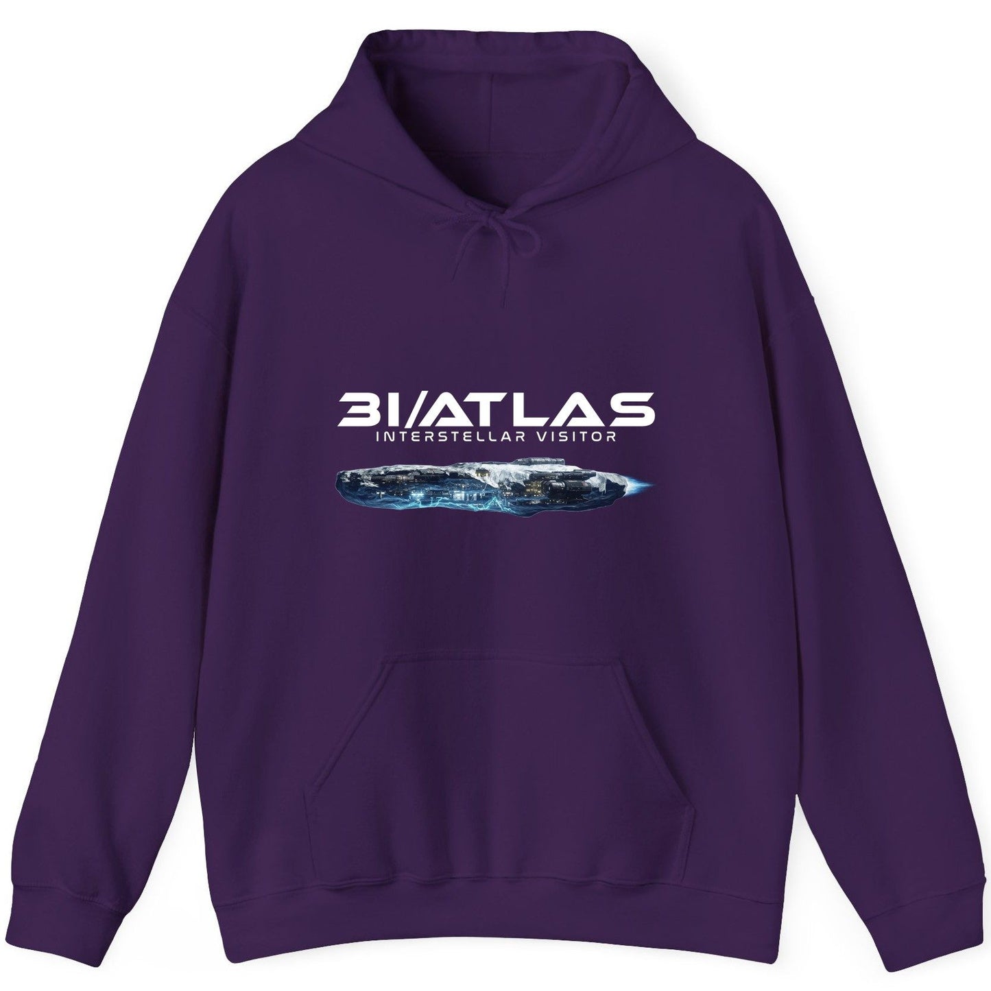 31 Atlas Interstellar Visitor sci-fi spaceship Hoodie Purple product mockup