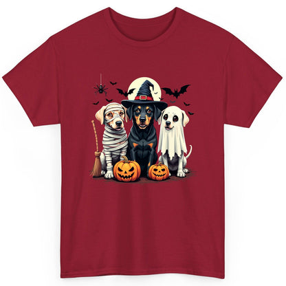 Halloween Dogs in Costumes dogs in Halloween costumes T-Shirt Cardinal Red product mockup