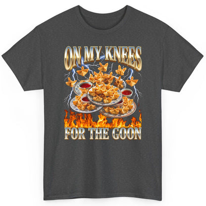On My Knees for the Goon crab rangoon T-Shirt Dark Heather product mockup