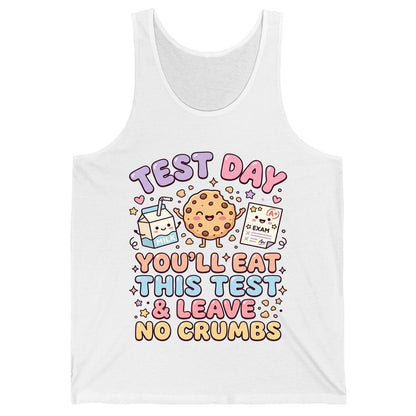 Test Day You'll Eat This Test & Leave No Crumbs Tank Top - product mockup - White