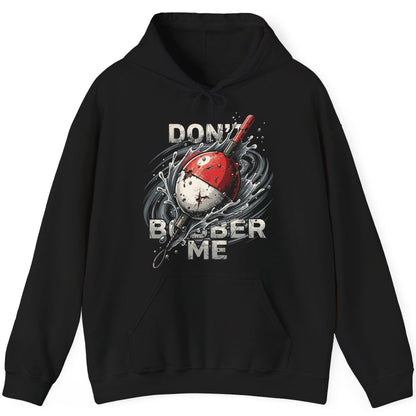 Don't Bobber Me fishing Hoodie Black product mockup