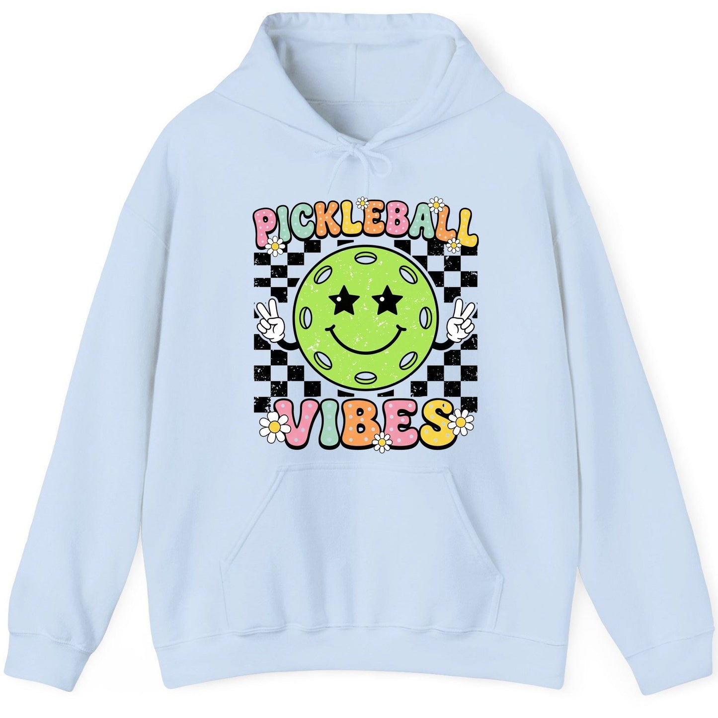 Pickleball Vibes pickleball Hoodie Light Blue product mockup