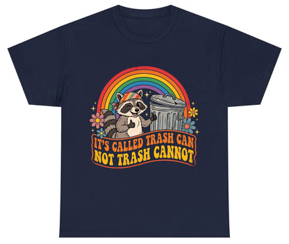 It's Called Trash Can Not Trash Cannot raccoon Youth T-Shirt Navy product mockup
