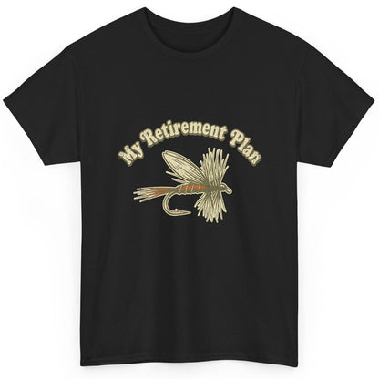 My Retirement Plan fly fishing T-Shirt Black product mockup