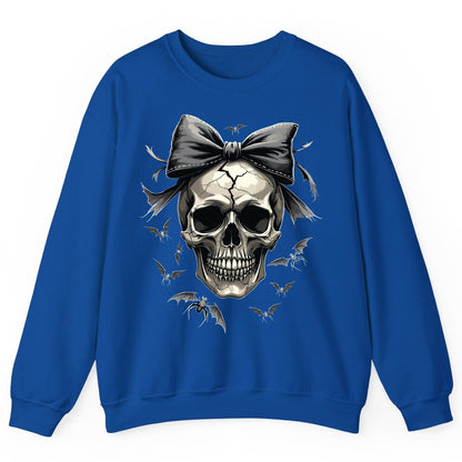 Gothic Skull with Bow gothic skull Sweatshirt Royal product mockup