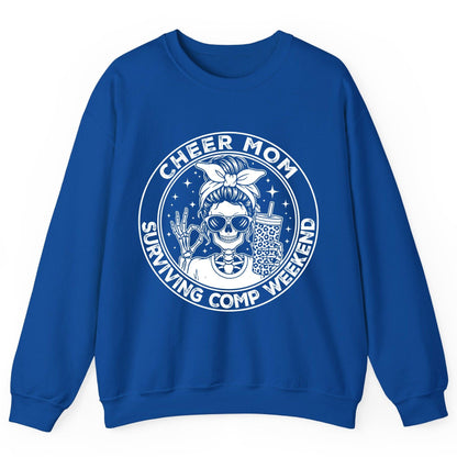 Cheer Mom Surviving Comp Weekend cheer mom Sweatshirt Royal product mockup
