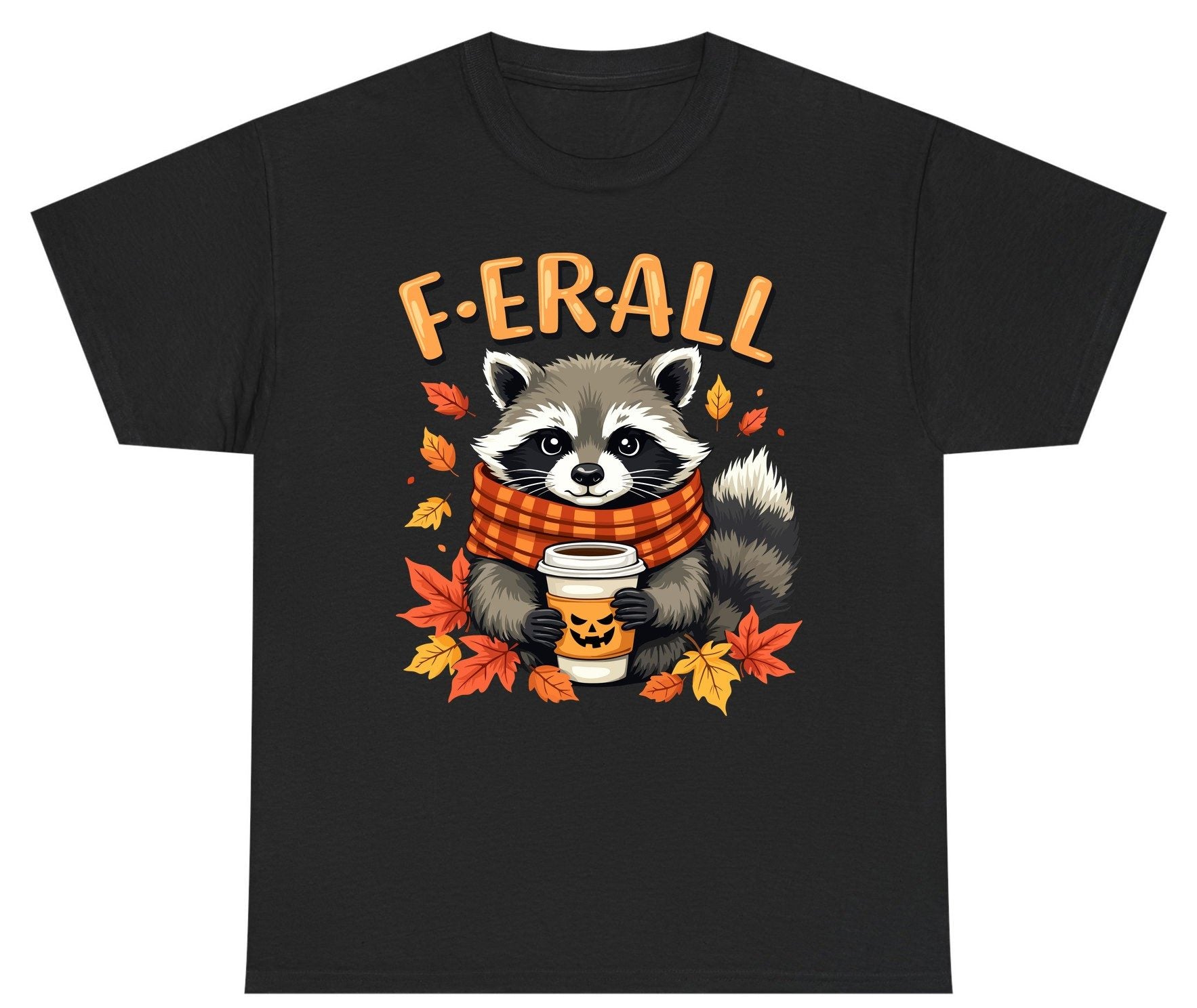 F ER All raccoon Youth T-Shirt Black product mockup