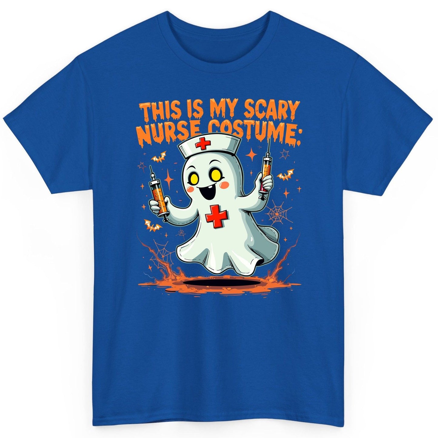 This Is My Scary Nurse Costume ghost nurse T-Shirt Royal product mockup