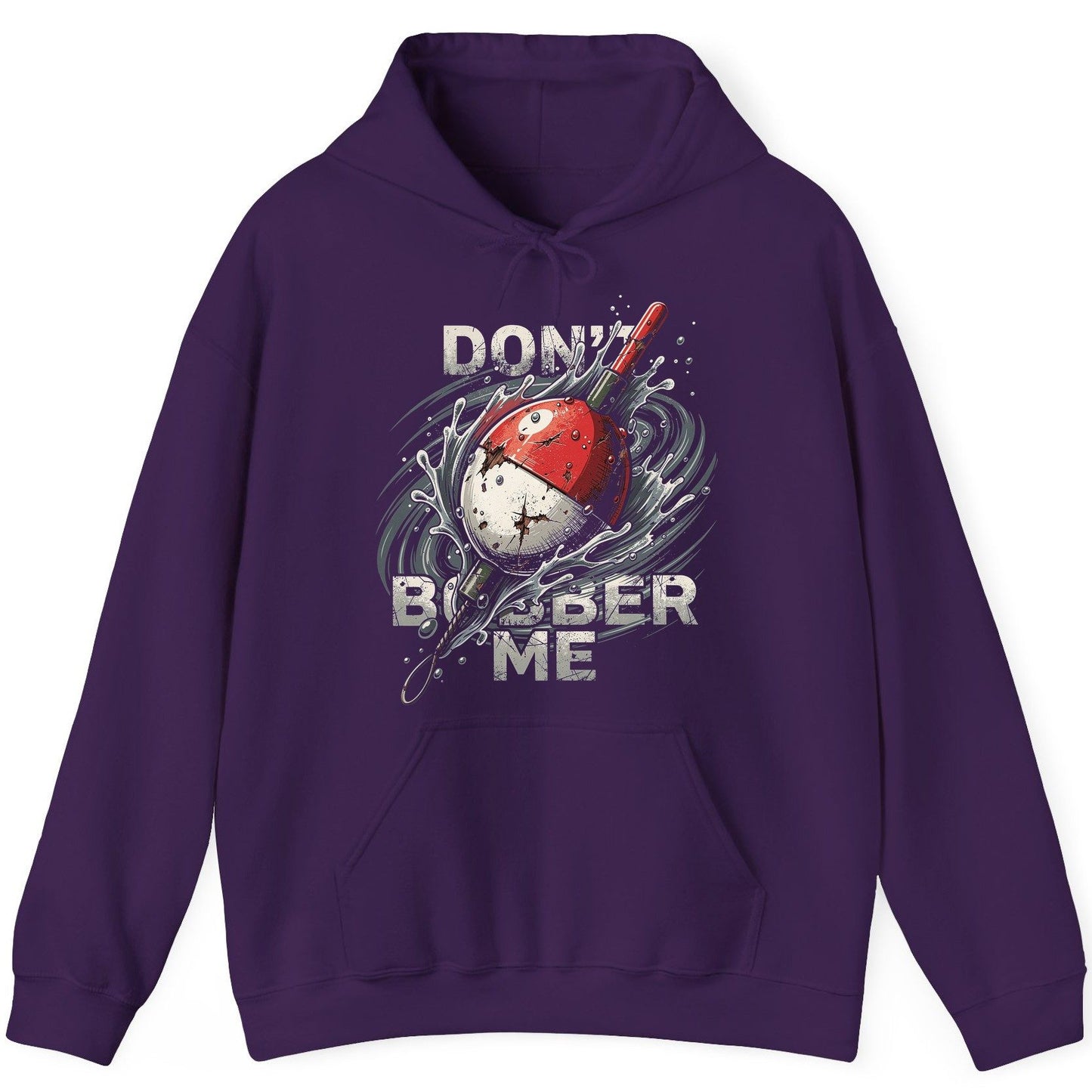 Don't Bobber Me fishing Hoodie Purple product mockup