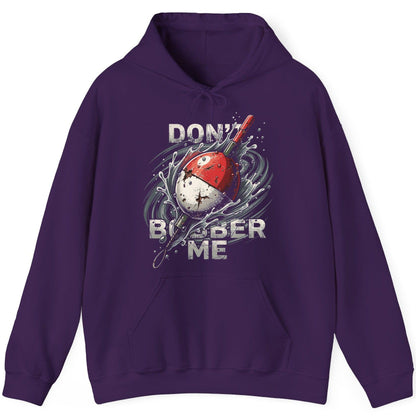 Don't Bobber Me fishing Hoodie Purple product mockup