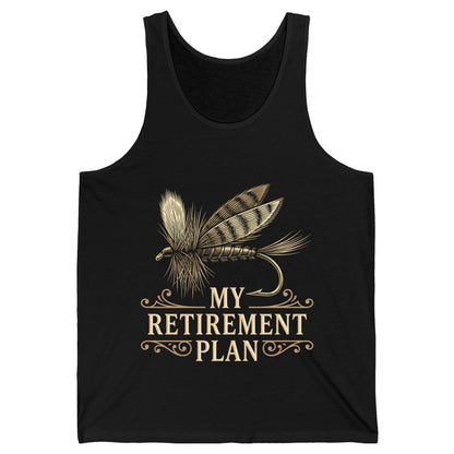 My Retirement Plan fly fishing Tank Top Black product mockup