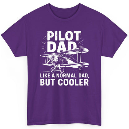 Pilot Dad, Like a Normal Dad, but Cooler pilot dad T-Shirt Purple product mockup