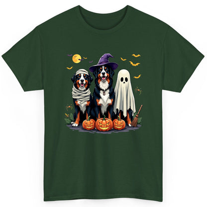 Halloween Bernese Mountain Dogs bernese mountain dog T-Shirt Forest Green product mockup