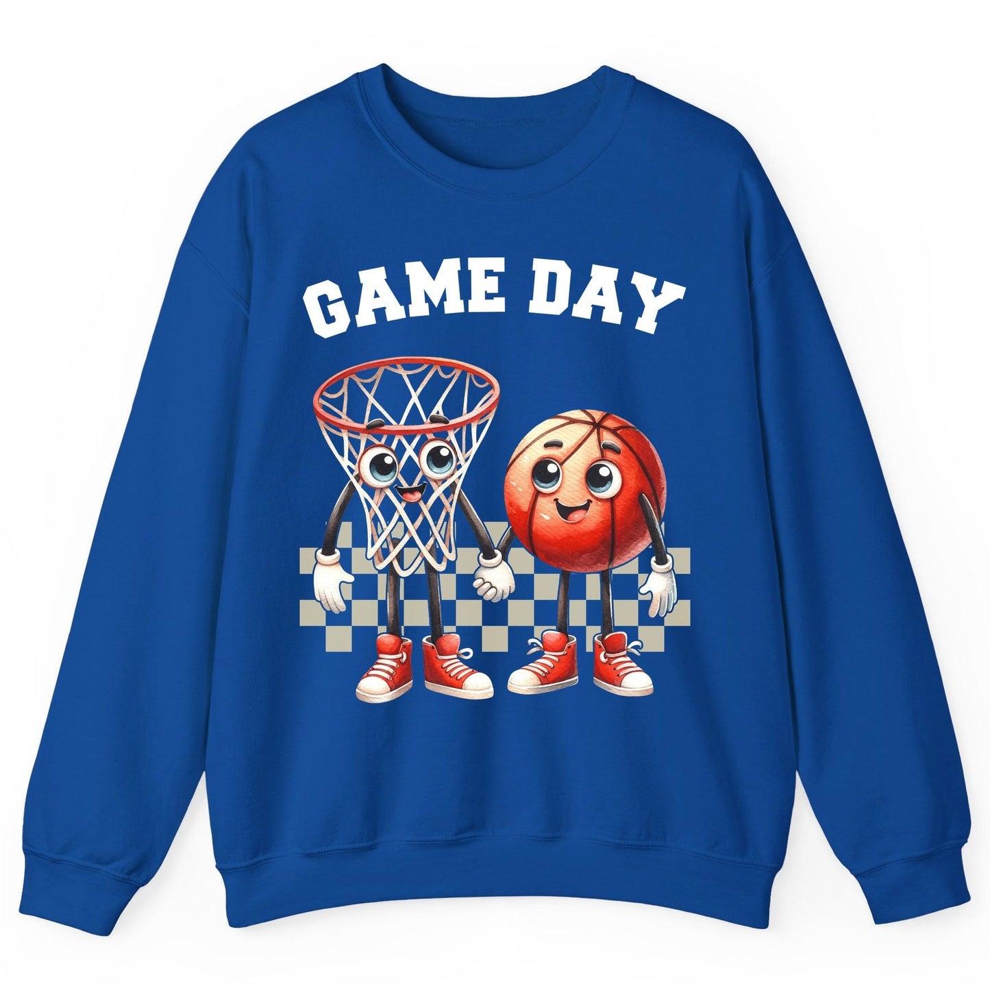 Game Day basketball Sweatshirt Royal product mockup