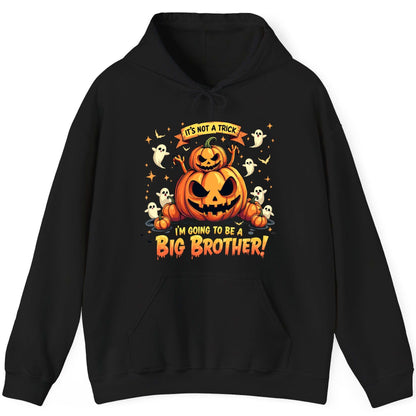 It's Not a Trick I'm Going to Be a Big Brother! Halloween big brother announcement Hoodie Black product mockup