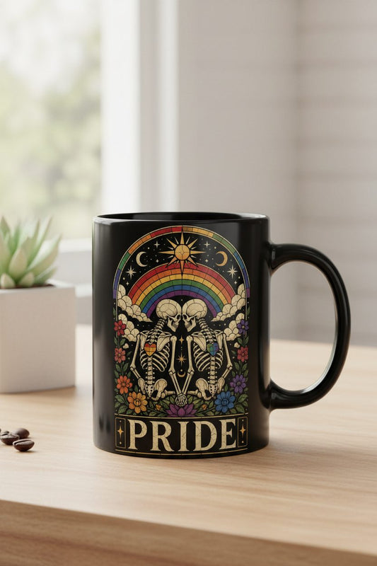 Pride Lgbtq+ Black Mug - product mockup - Black