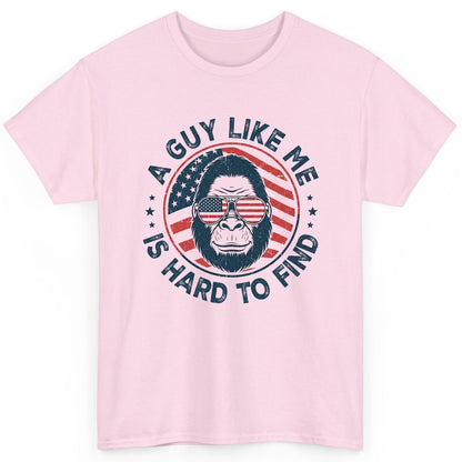 A Guy Like Me Is Hard to Find patriotic bigfoot T-Shirt Light Pink product mockup
