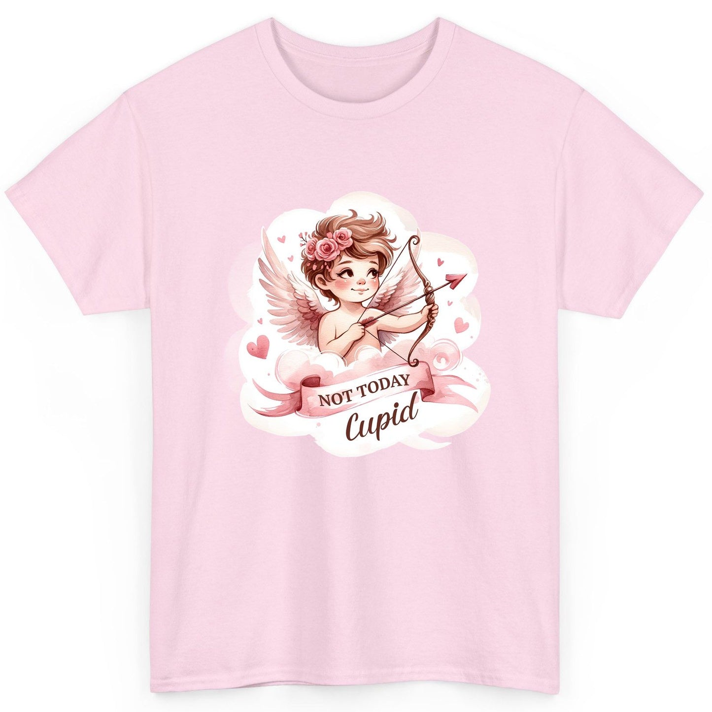 Not Today Cupid cupid T-Shirt Light Pink product mockup