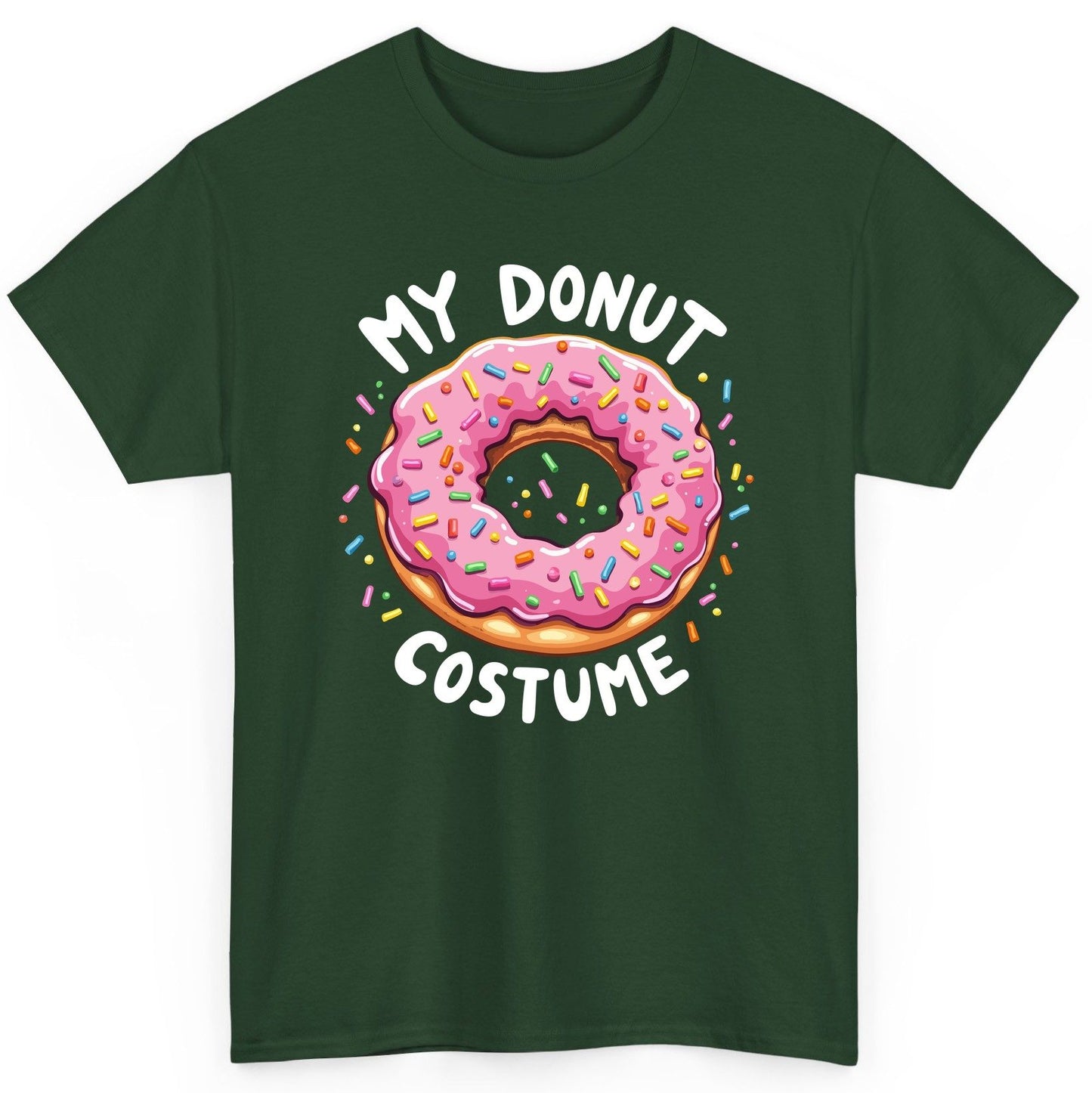 My Donut Costume donut T-Shirt Forest Green product mockup