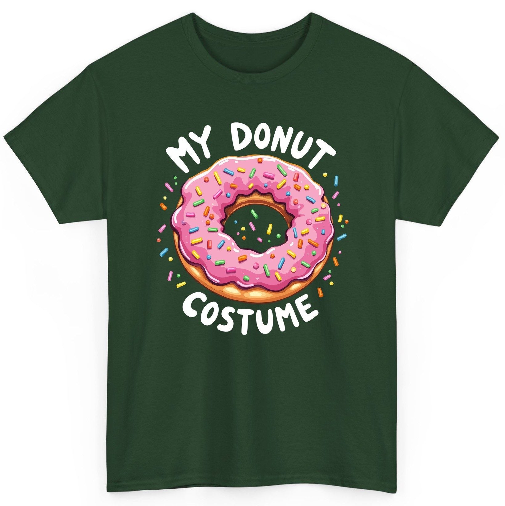 My Donut Costume donut T-Shirt Forest Green product mockup