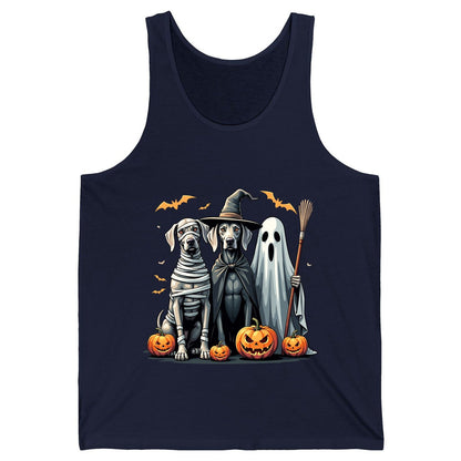 Halloween Weimaraner Dogs Halloween weimaraner dogs Tank Top Navy product mockup