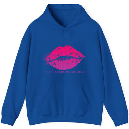 Galentines the Sisters We Choose galentine's day Hoodie Royal product mockup