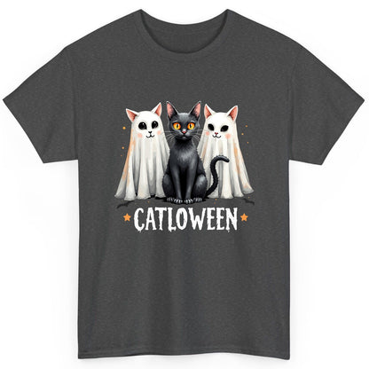 Catloween Halloween cats T-Shirt Dark Heather product mockup