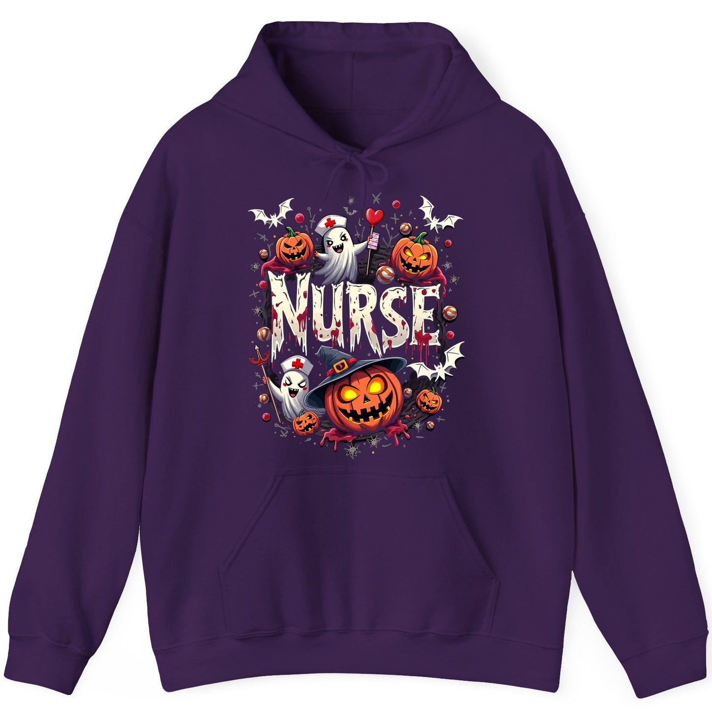 Nurse Halloween nurse Hoodie Purple product mockup