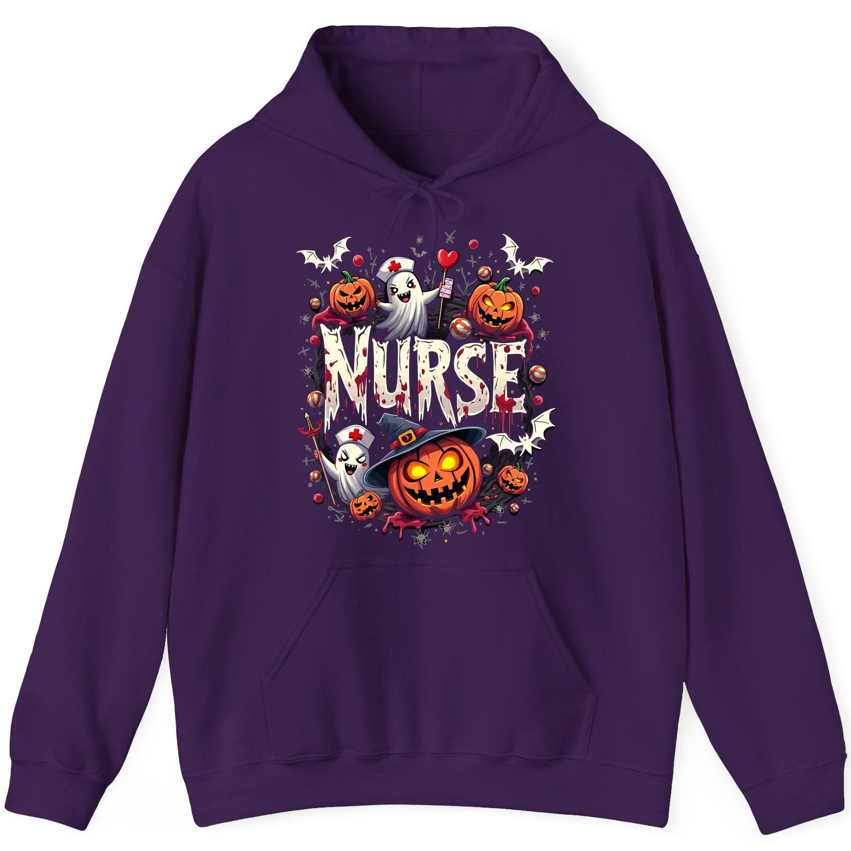 Nurse Halloween nurse Hoodie Purple product mockup