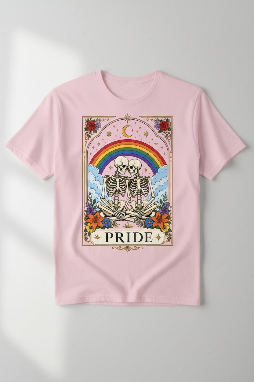 Pride Lgbtq T-Shirt - product mockup - Light Pink