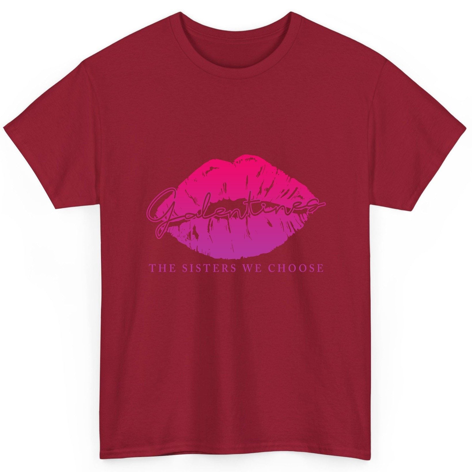 Galentines the Sisters We Choose galentine's day T-Shirt Cardinal Red product mockup