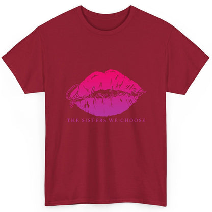 Galentines the Sisters We Choose galentine's day T-Shirt Cardinal Red product mockup