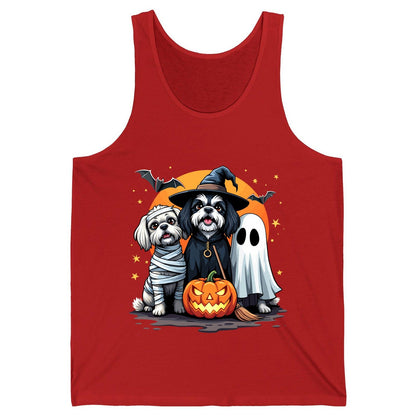 Halloween Dogs Costumes Halloween dogs Tank Top Red product mockup