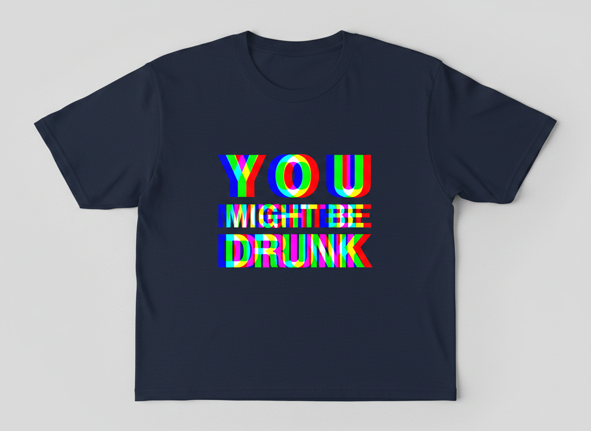 You Might Be Drunk Funny Party Humor T-Shirt - Navy
