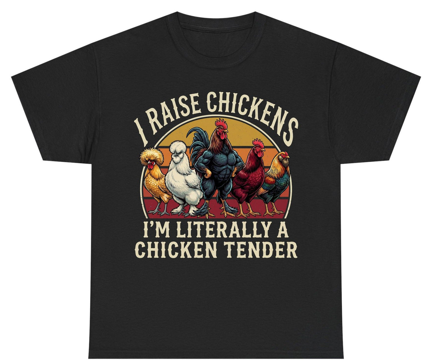 I Raise Chickens I'm Literally a Chicken Tender chickens Youth T-Shirt Black product mockup