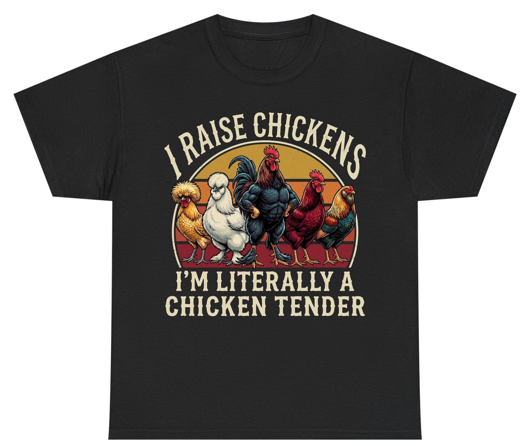 I Raise Chickens I'm Literally a Chicken Tender chickens Youth T-Shirt Black product mockup