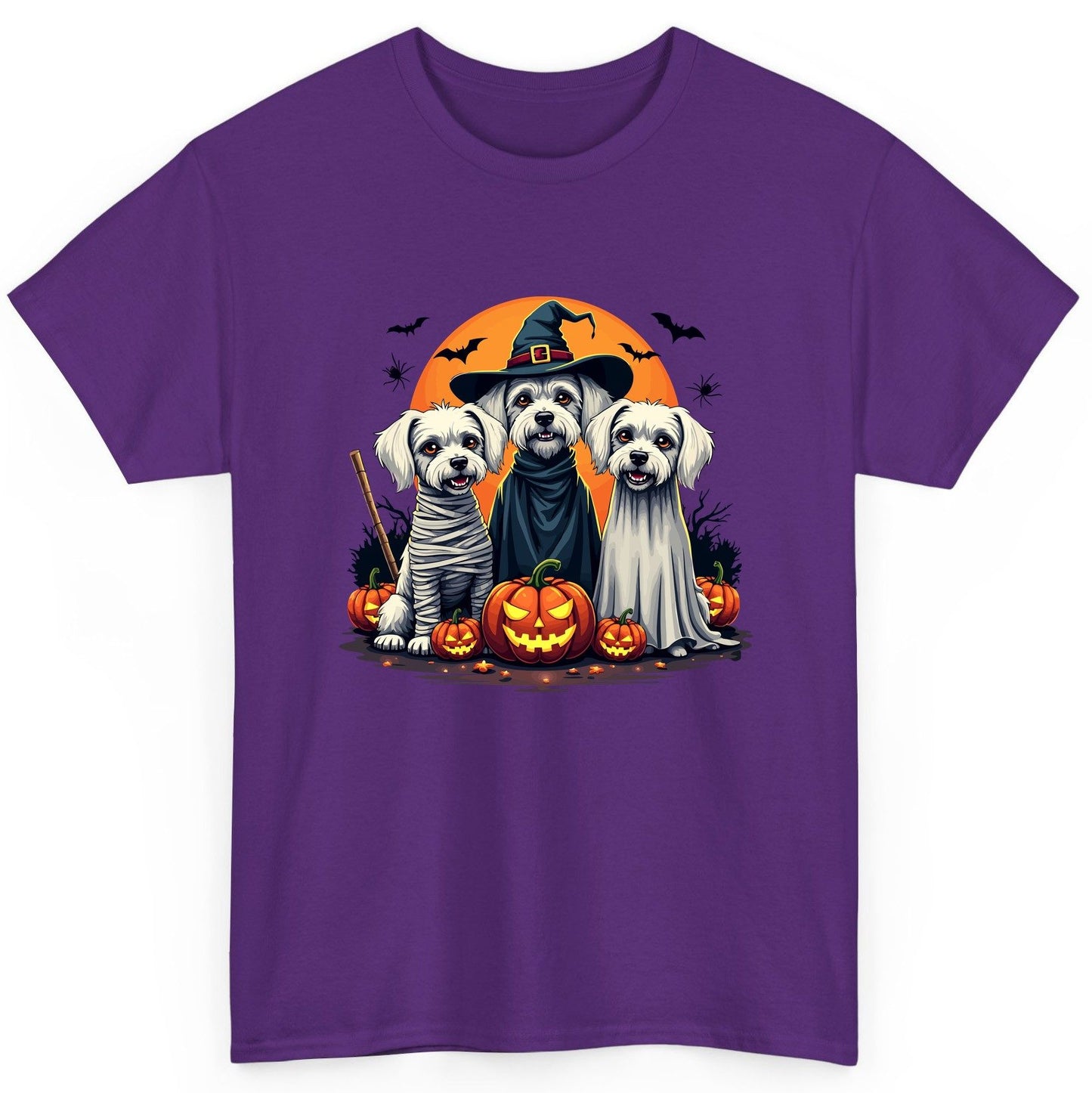 Halloween Dogs Costumes Halloween dogs T-Shirt Purple product mockup