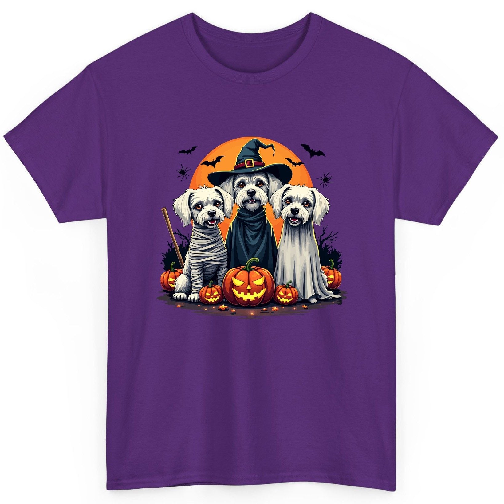 Halloween Dogs Costumes Halloween dogs T-Shirt Purple product mockup